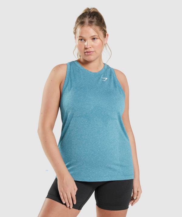 Damske Tielko Gymshark Vital Seamless 2.0 Light Tyrkysové | VF3624105
